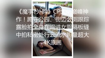 《魔手?外购》CP大佬巅峰神作！蹲守公园、街边公厕跟踪露脸拍全身在闯进女厕隔板缝中拍私密处行云流水胆量超大4K原画