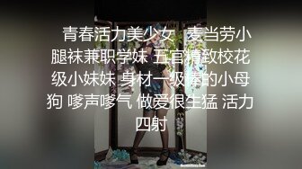 蓝色渔网女郎美腿高跟透明内衣下性感屁股肉嘟嘟鸡巴拳头一起干