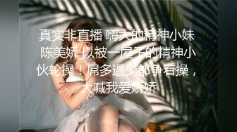 真实非直播 嗨大的精神小妹 陈美娇 以被一屋子的精神小伙轮操！屌多逼少都争着操，大喊我爱娇娇